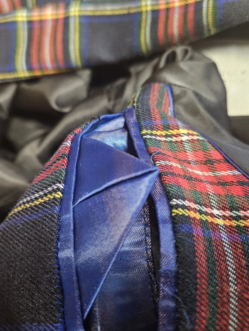 Trish Scully Child Red Tartan Plaid Stewart Suit Jacket Size 14